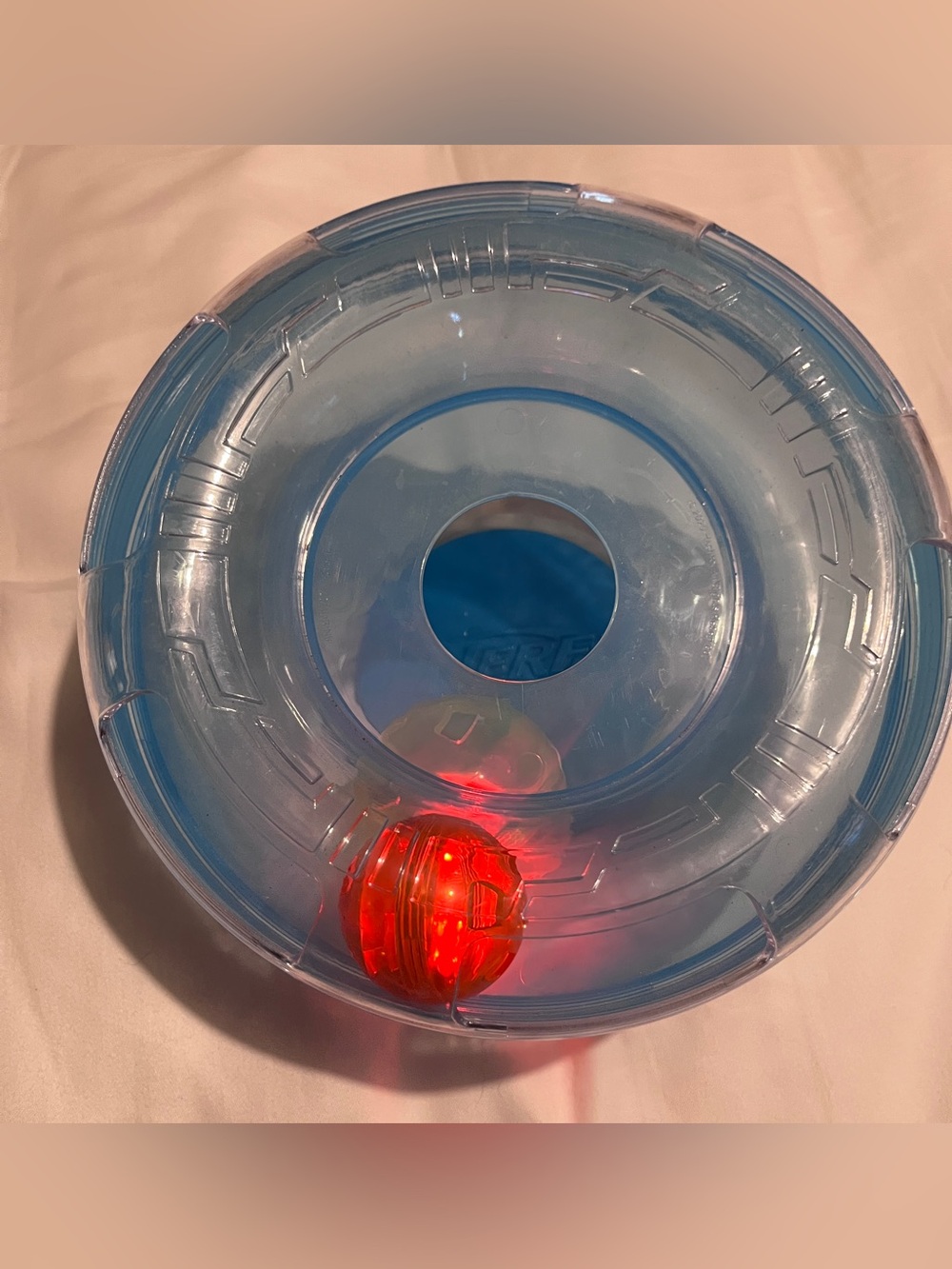 Blue Interactive Nerf Dog/Cat Toy Tunnel with Red LED Ball